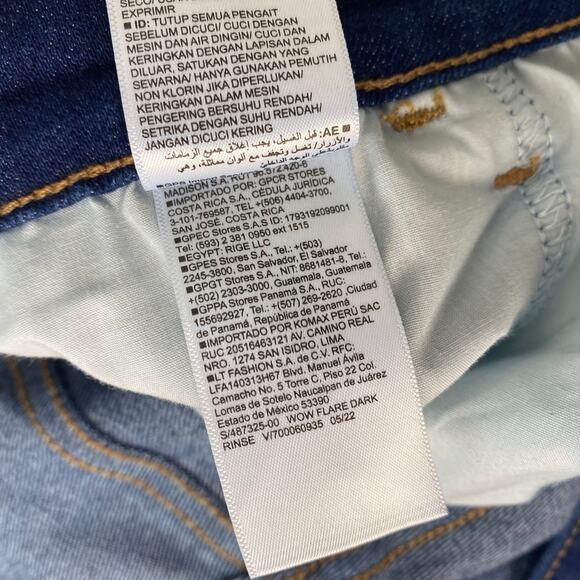 Old Navy High-Waisted Wow‎ Flare Jeans Dark Wash Classic Flare Boho Size 20 - Picture 10 of 10